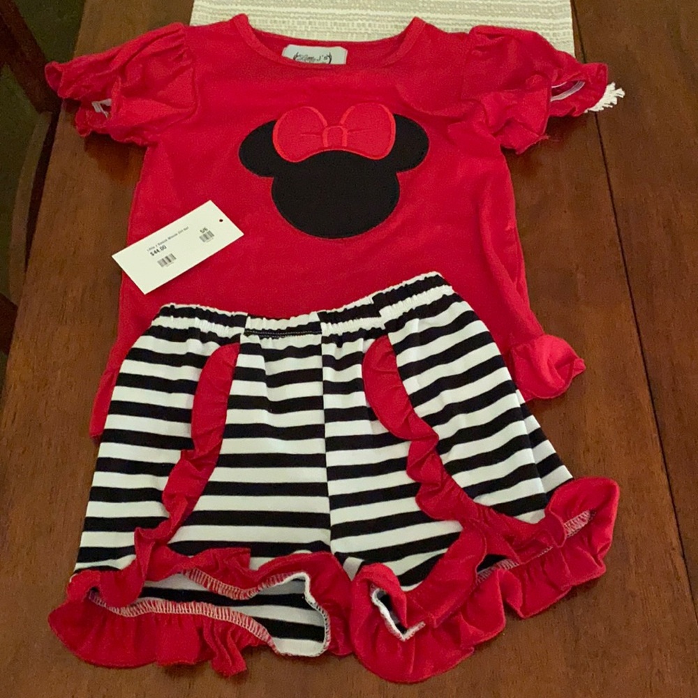 Mickey Mouse short outfit.  Brand new.